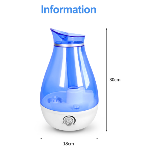 2.5L Malaking Kapasidad na Ultrasonic Humidifier na Ginagamit sa Bahay