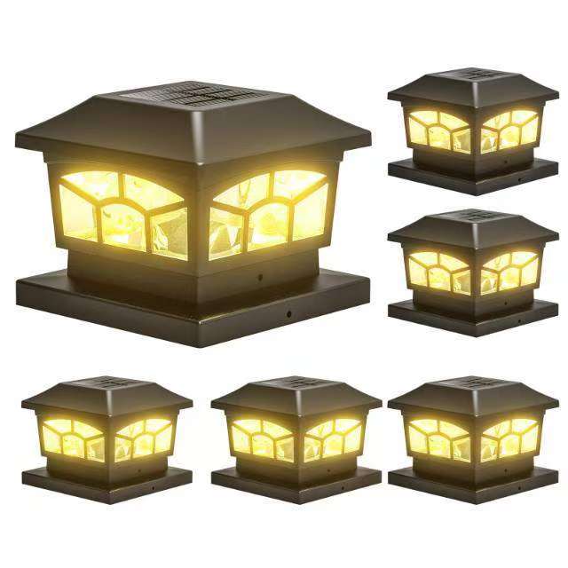 8 LED Dual Mode Long oras ng pagtatrabaho Solar post light
