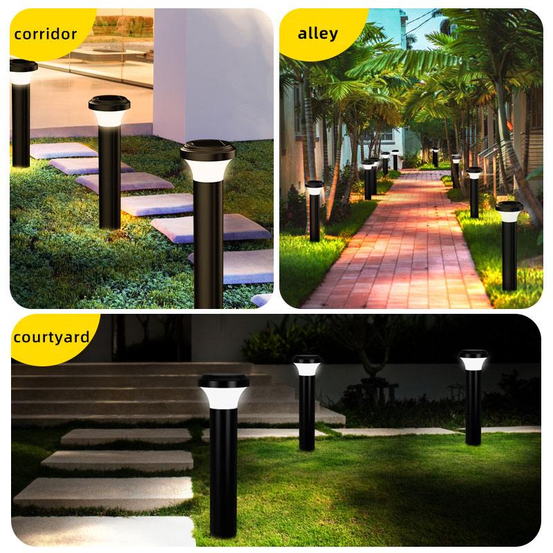 Maliwanag na Solar bollard Decor Lights