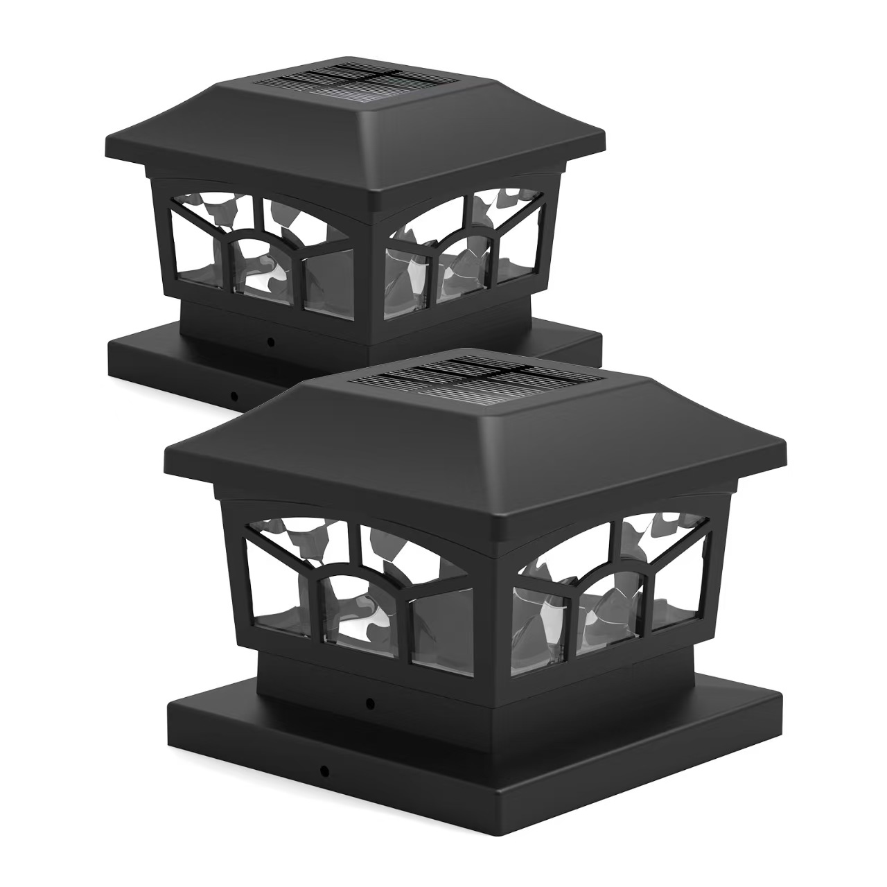 Dual mode solar post cap light solar hardin light