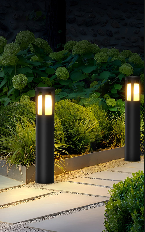 Outdoor Deco Solar Flame Lights Para sa Hardin