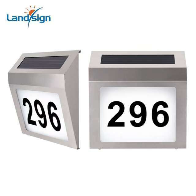 Panlabas na Solar Waterproof House Number Light