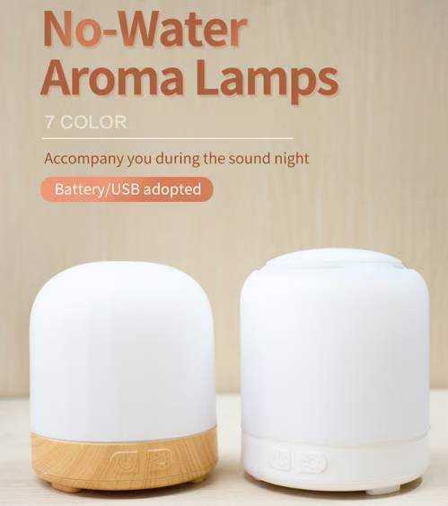 Portable Wood Grain Walang Tubig Aromatherapy Lamp