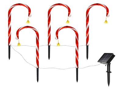 Solar cane light panlabas na Christmas decorations lights