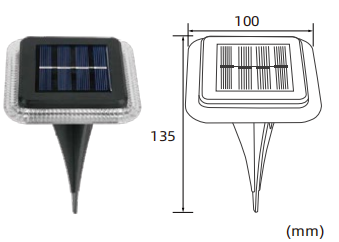 Solar na May Banayad na Solar Floor Lamp