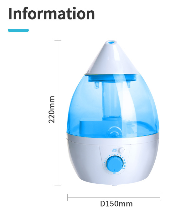 Ultrasonic Humidifier Para sa Bahay At Kwarto ng Sanggol