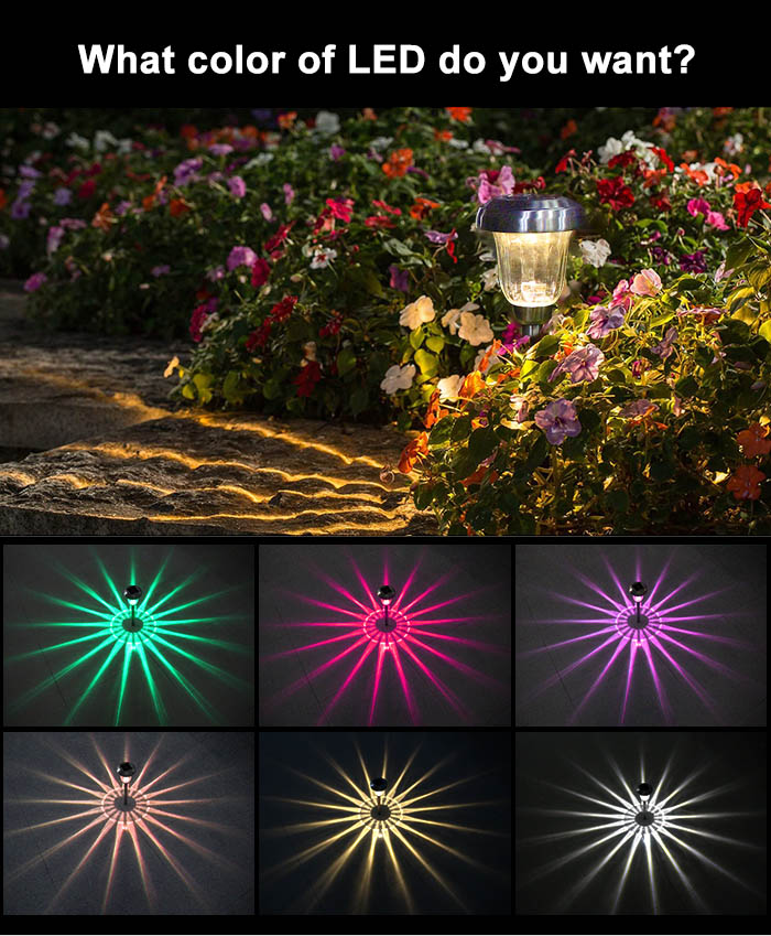 Waterproof Outdoor Solar Pathway Lights para sa Garden Lamp